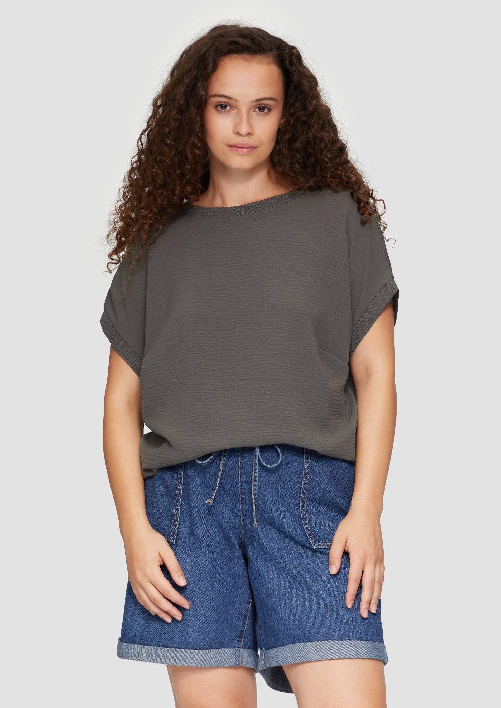 s.Oliver Materialmix-T-Shirt im Loose Fit Letzte 2 Tage