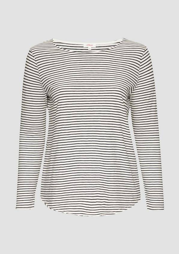 s.Oliver Longsleeve mit Flammgarnstruktur und Rundhalsausschnitt Zeitbegrenzte Promotion