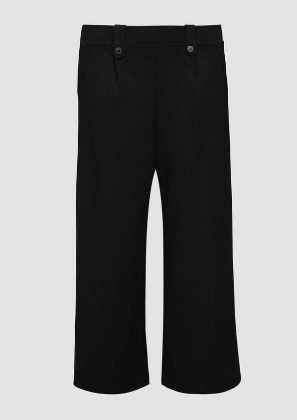 s.Oliver Crêpe-Hose im Relaxed Fit mit Wide Leg Bis zu 60% Rabatt