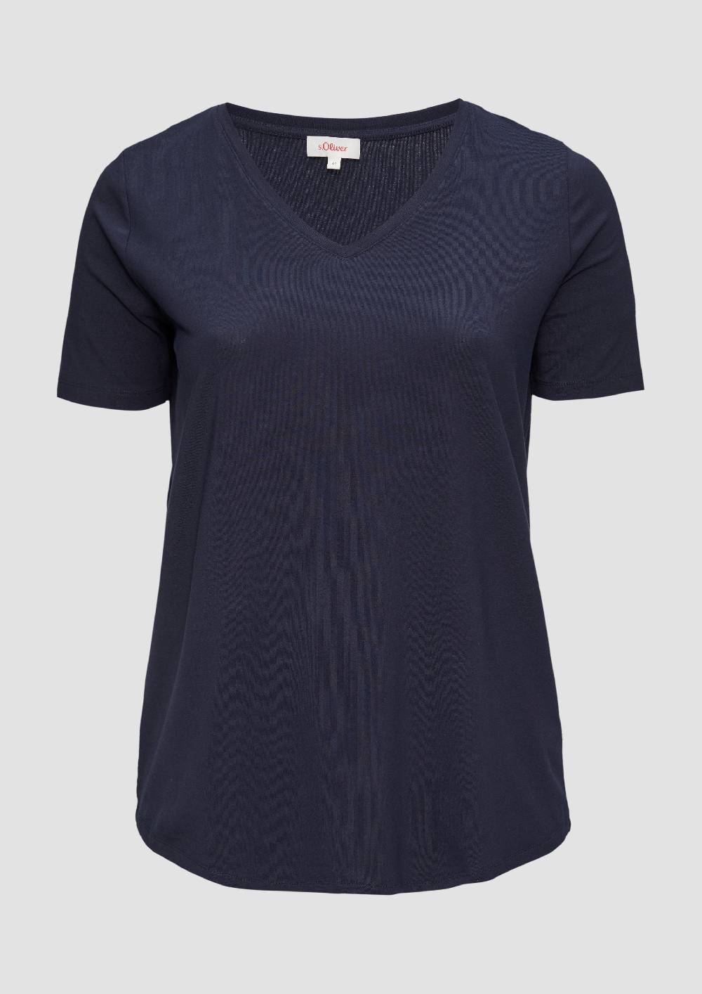s.Oliver T-Shirt mit V-Ausschnitt Discount Store für neue Produkte