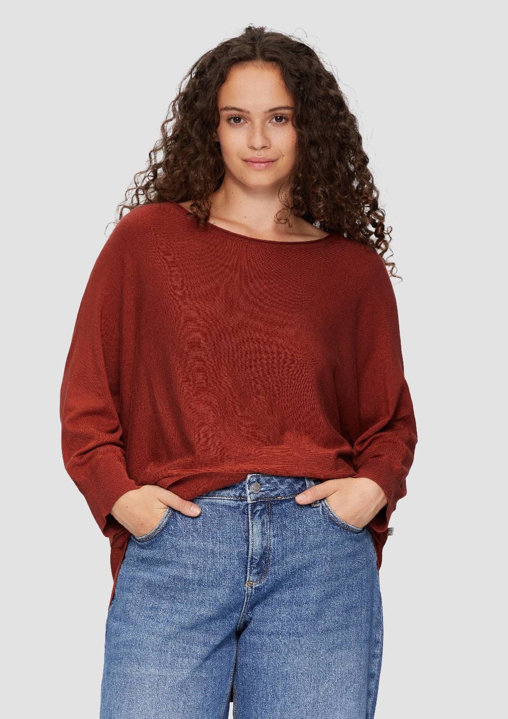 s.Oliver Viskosemix-Pullover mit Fledermausärmeln Fabrikladen
