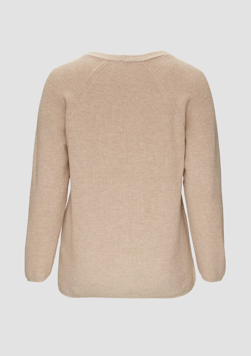 s.Oliver Strickpullover mit V-Ausschnitt im Loose Fit Outlet