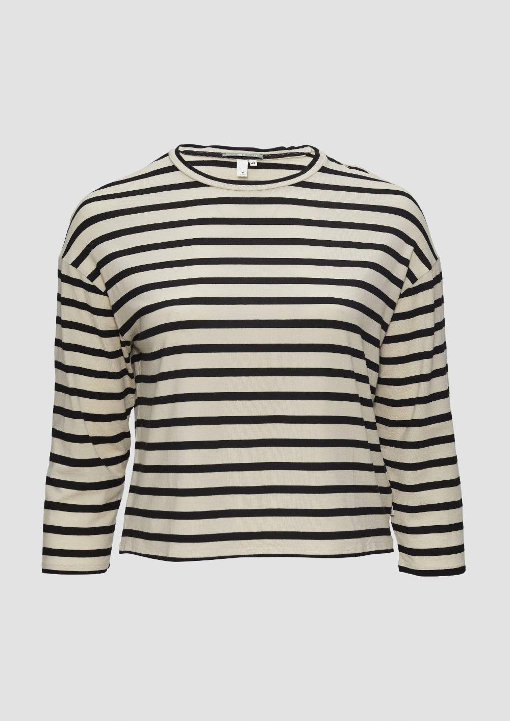 s.Oliver Cropped Langarmshirt aus Lyocellmix Verkauf