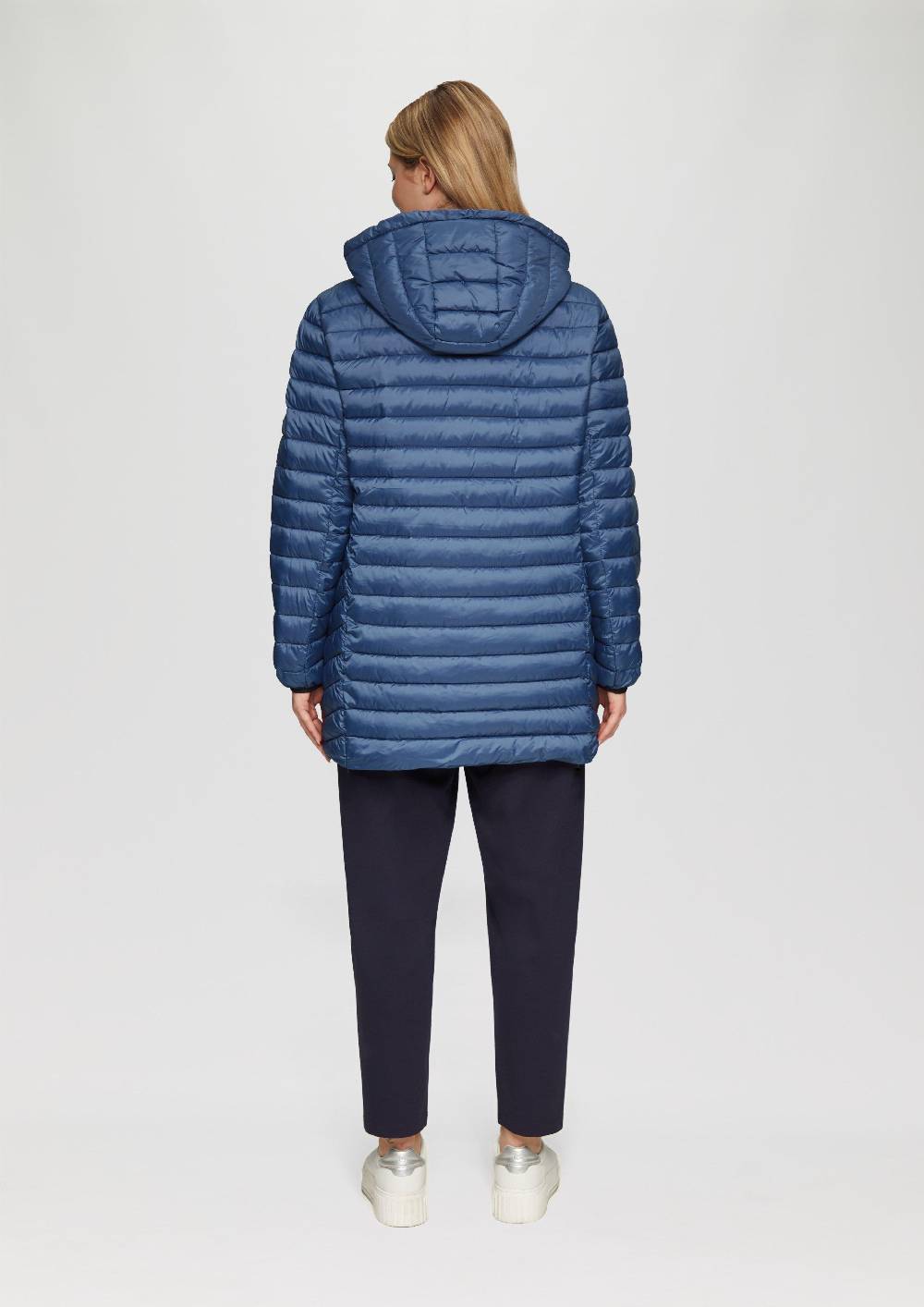 s.Oliver Steppjacke mit Logo-Kapuze im Angebot
