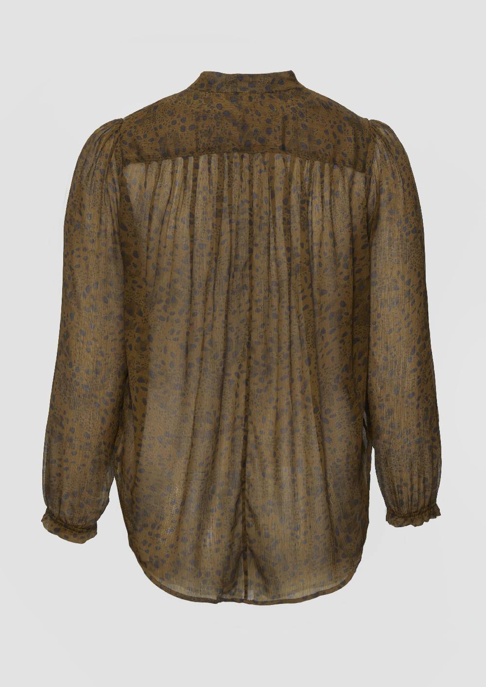s.Oliver Leicht transparente Chiffonbluse mit Puffärmeln Günstiger Verkauf