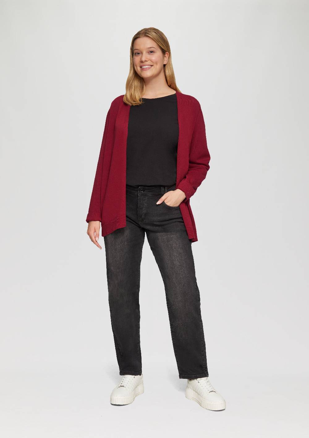 s.Oliver Cardigan aus Viskose-Baumwollmix Fabrikverkauf