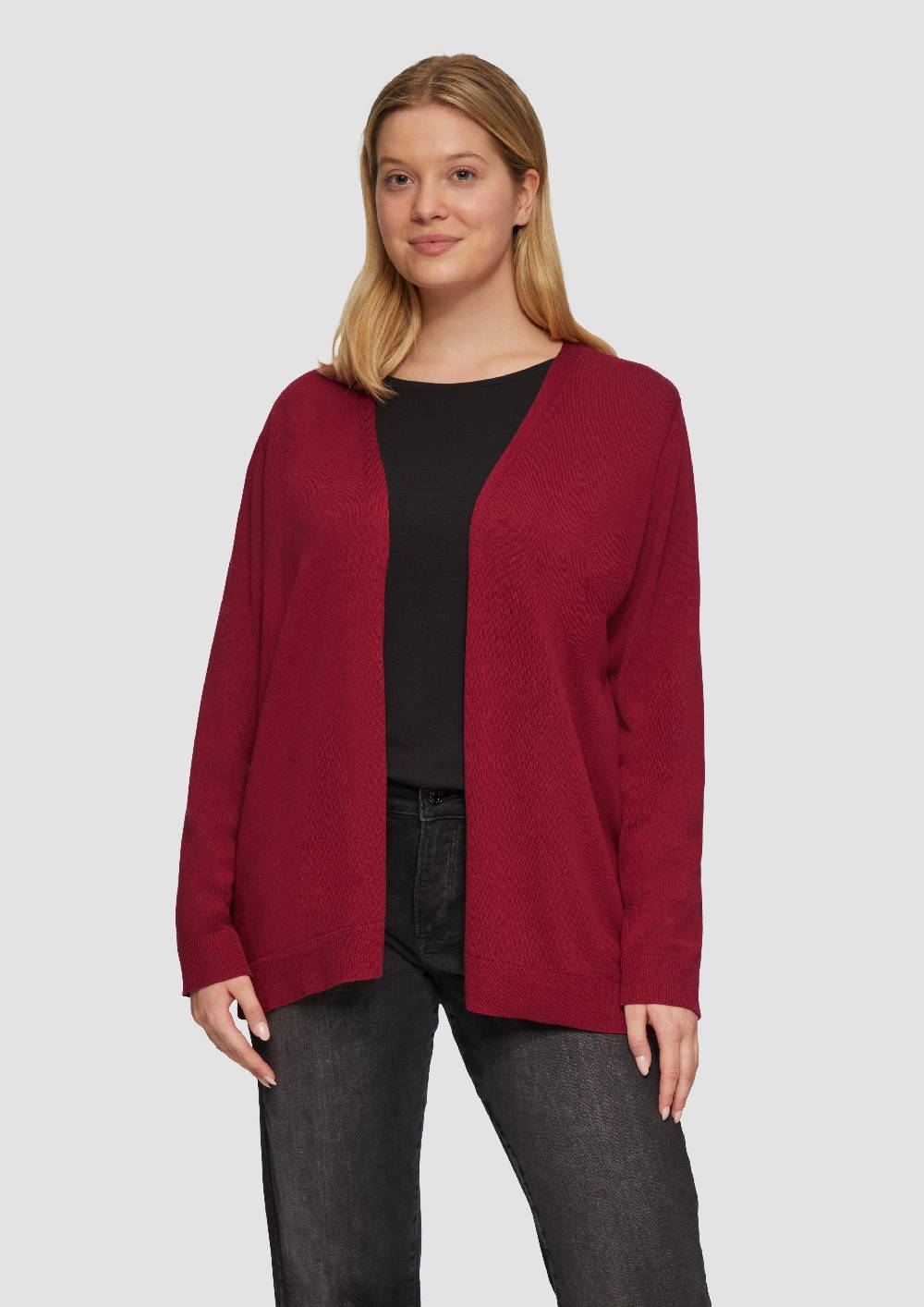 s.Oliver Cardigan aus Viskose-Baumwollmix Fabrikverkauf