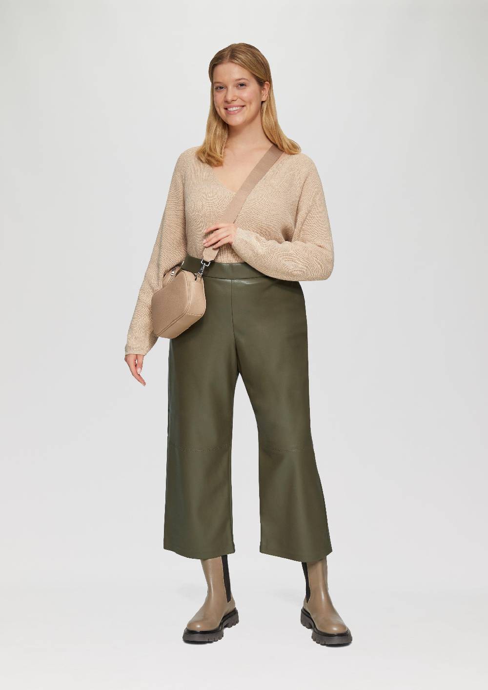 s.Oliver Culotte aus Lederimitat mit Nahtdetails Meist gekauft