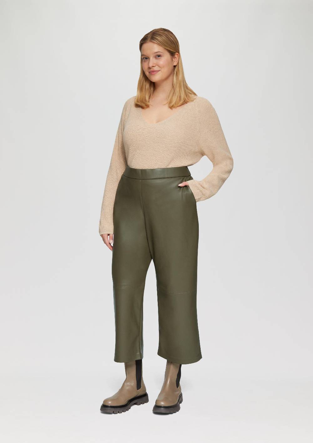 s.Oliver Culotte aus Lederimitat mit Nahtdetails Meist gekauft