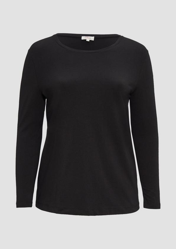 s.Oliver Longsleeve aus Baumwollstretch Limitierter Zeitrabatt