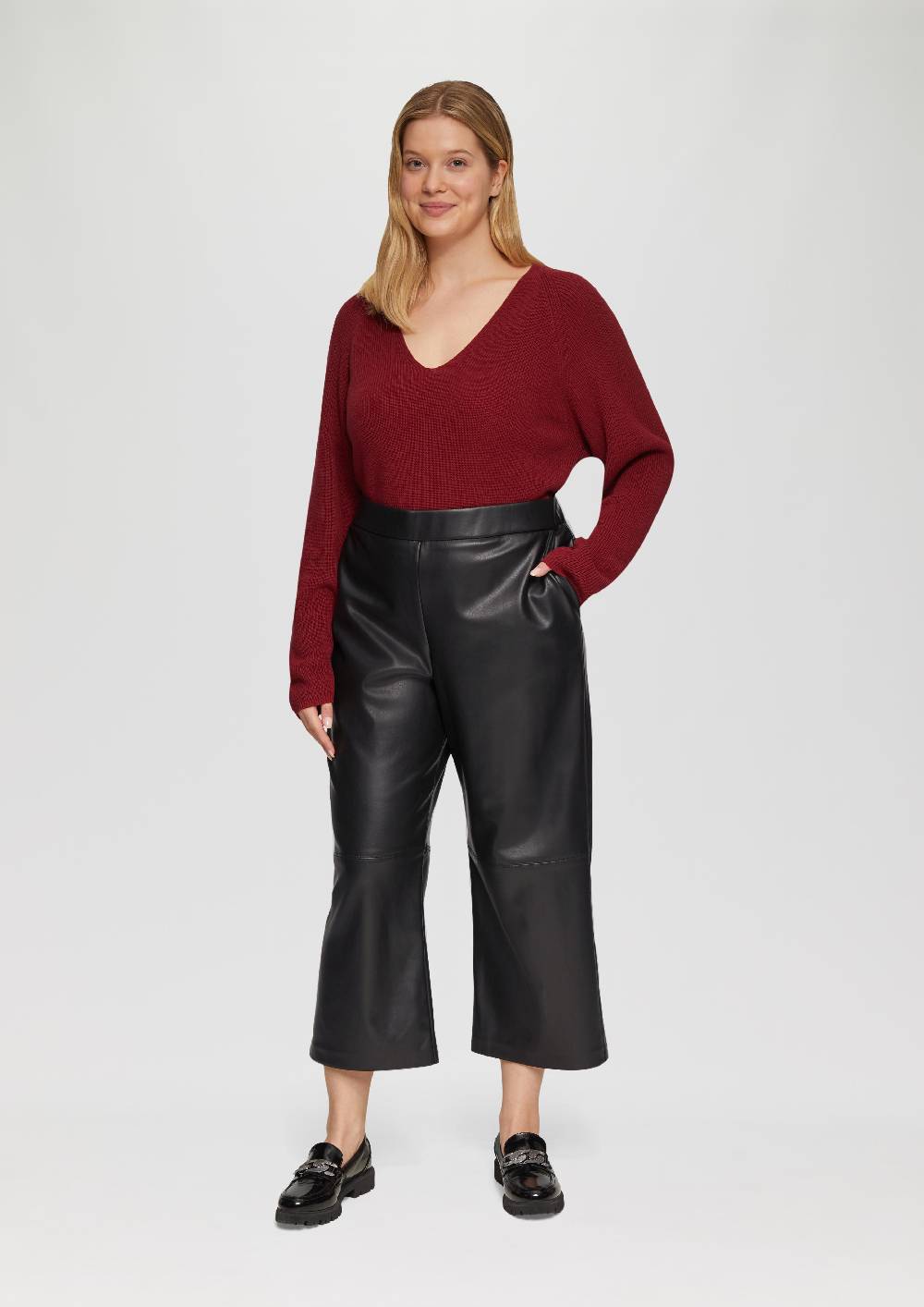 s.Oliver Culotte aus Lederimitat mit Nahtdetails Günstig kaufen