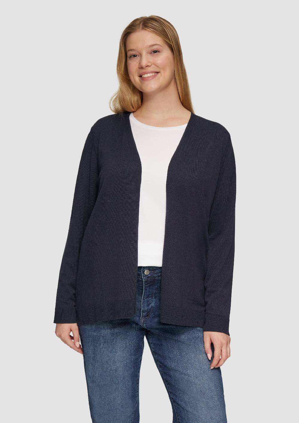 s.Oliver Cardigan aus Viskose-Baumwollmix Begrenztes Angebot