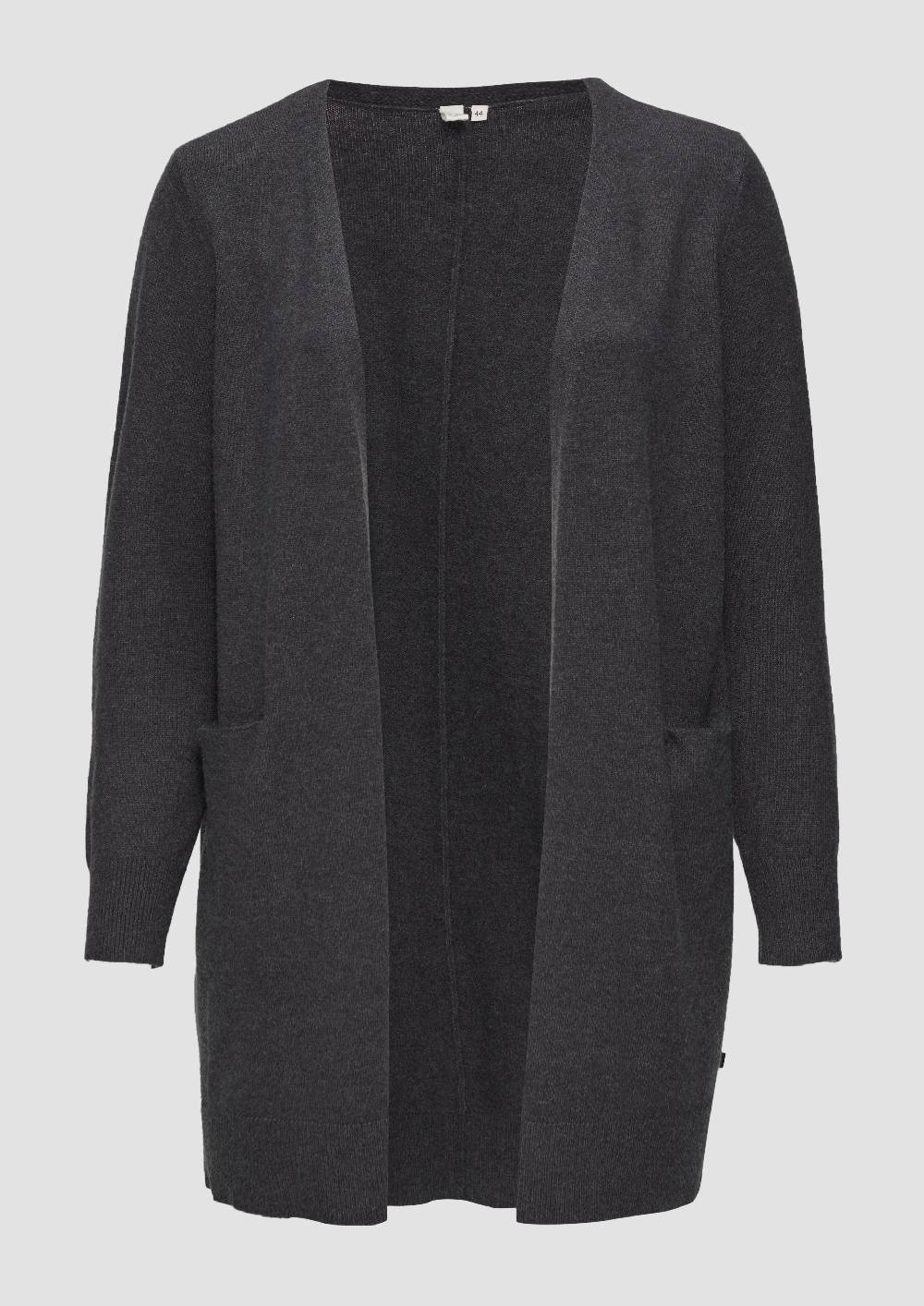 s.Oliver Lange Strickjacke aus Viskosemix Online Shopping