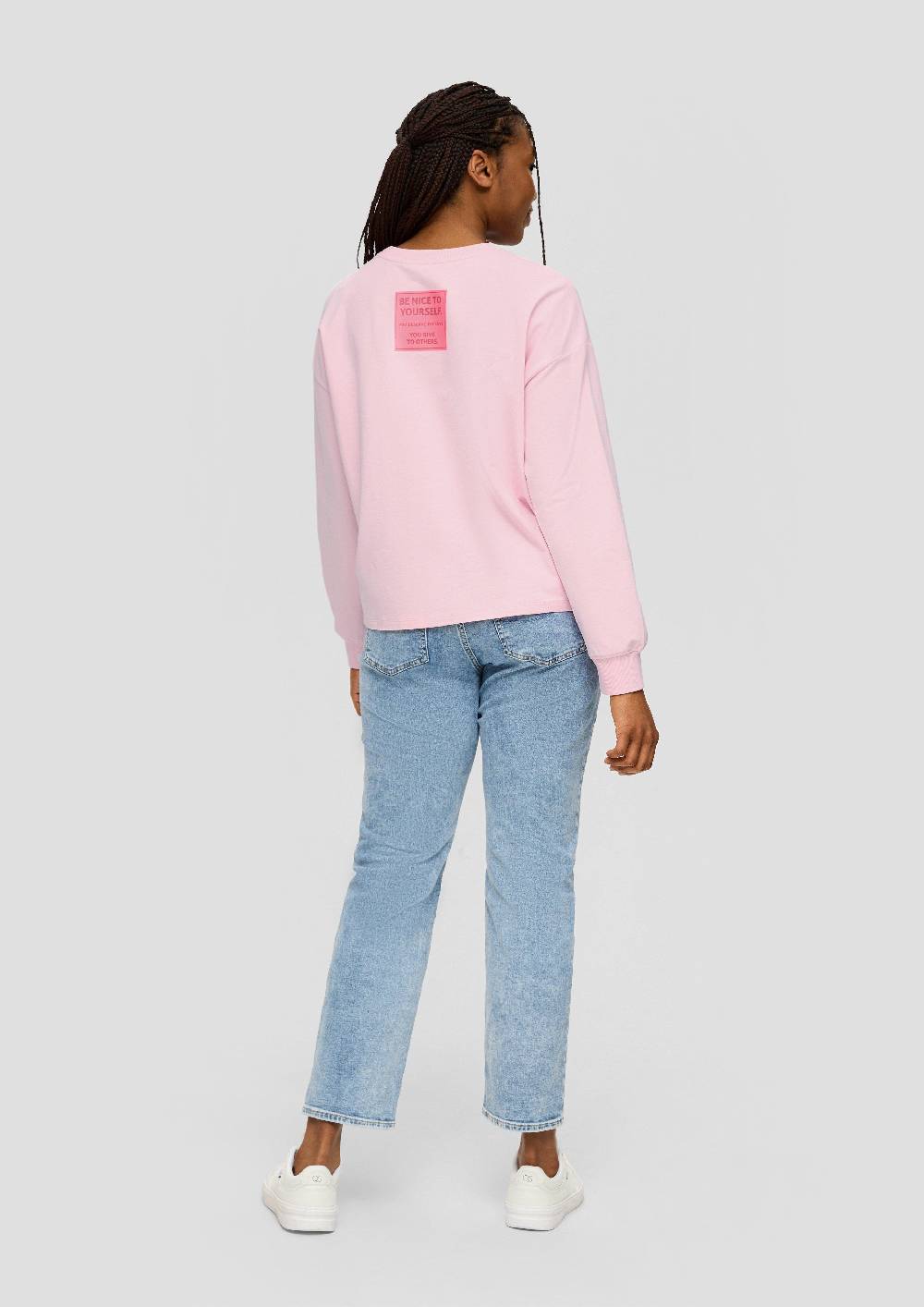 s.Oliver Sweatshirt im Boxy Cut mit Rückenprint Weihnachtsangebot