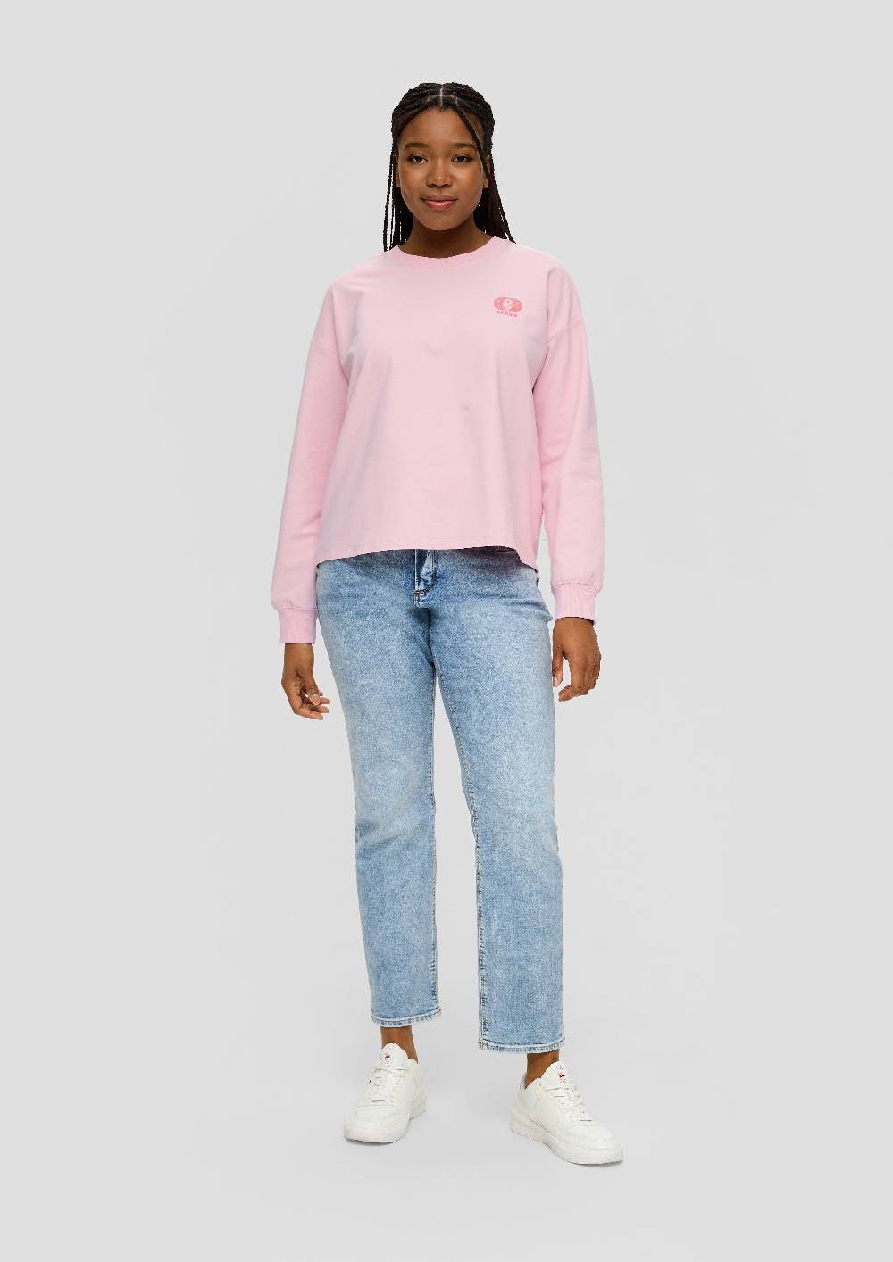 s.Oliver Sweatshirt im Boxy Cut mit Rückenprint Weihnachtsangebot
