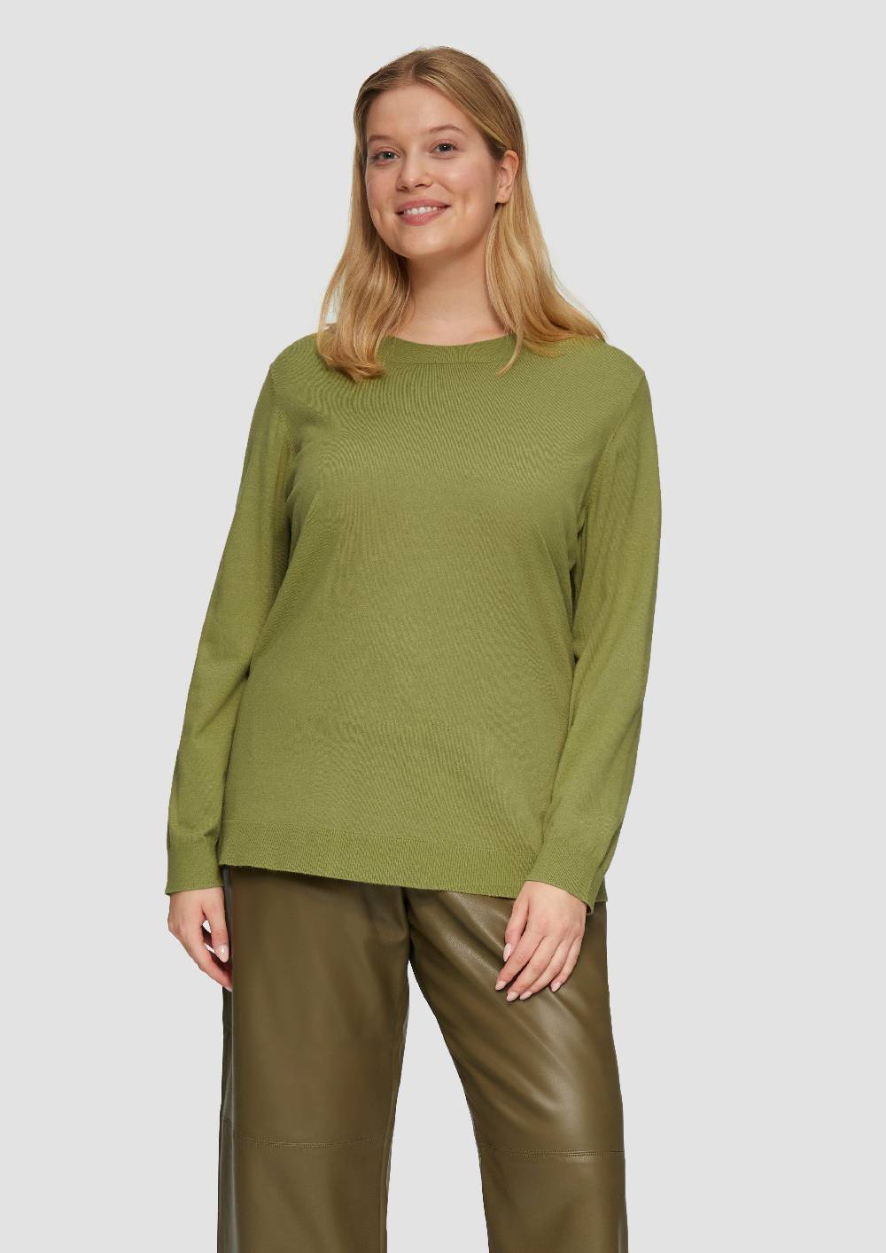 s.Oliver Strickpullover mit Rundhalsausschnitt Vatertagsangebot