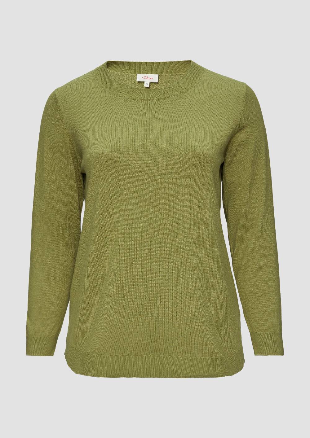 s.Oliver Strickpullover mit Rundhalsausschnitt Vatertagsangebot
