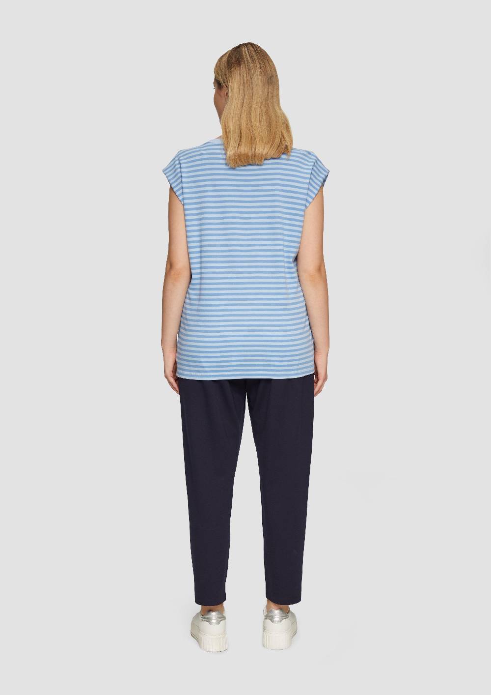 s.Oliver Gestreiftes Shirt im Relaxed Fit aus Interlock-Jersey Valentinstagsangebot
