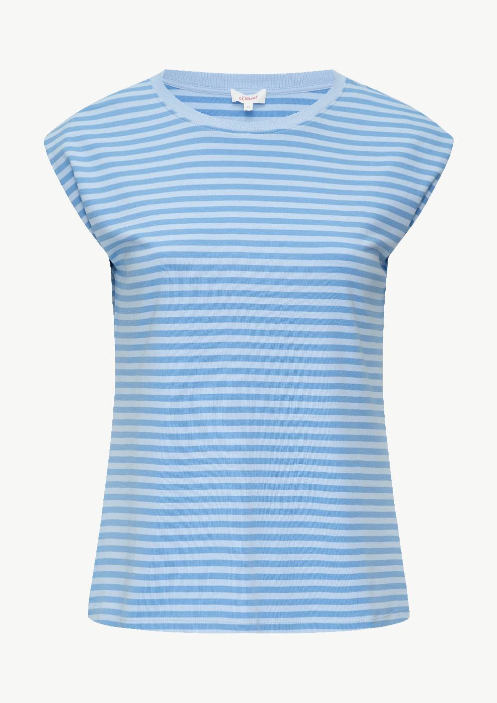 s.Oliver Gestreiftes Shirt im Relaxed Fit aus Interlock-Jersey Valentinstagsangebot