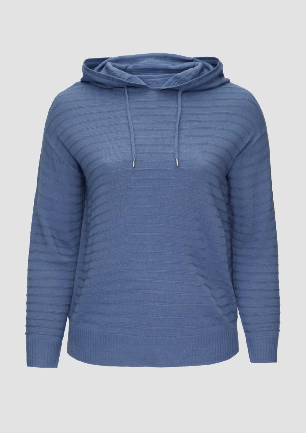 s.Oliver Strukturierter Strickpullover mit Kapuze Jubiläumsangebot