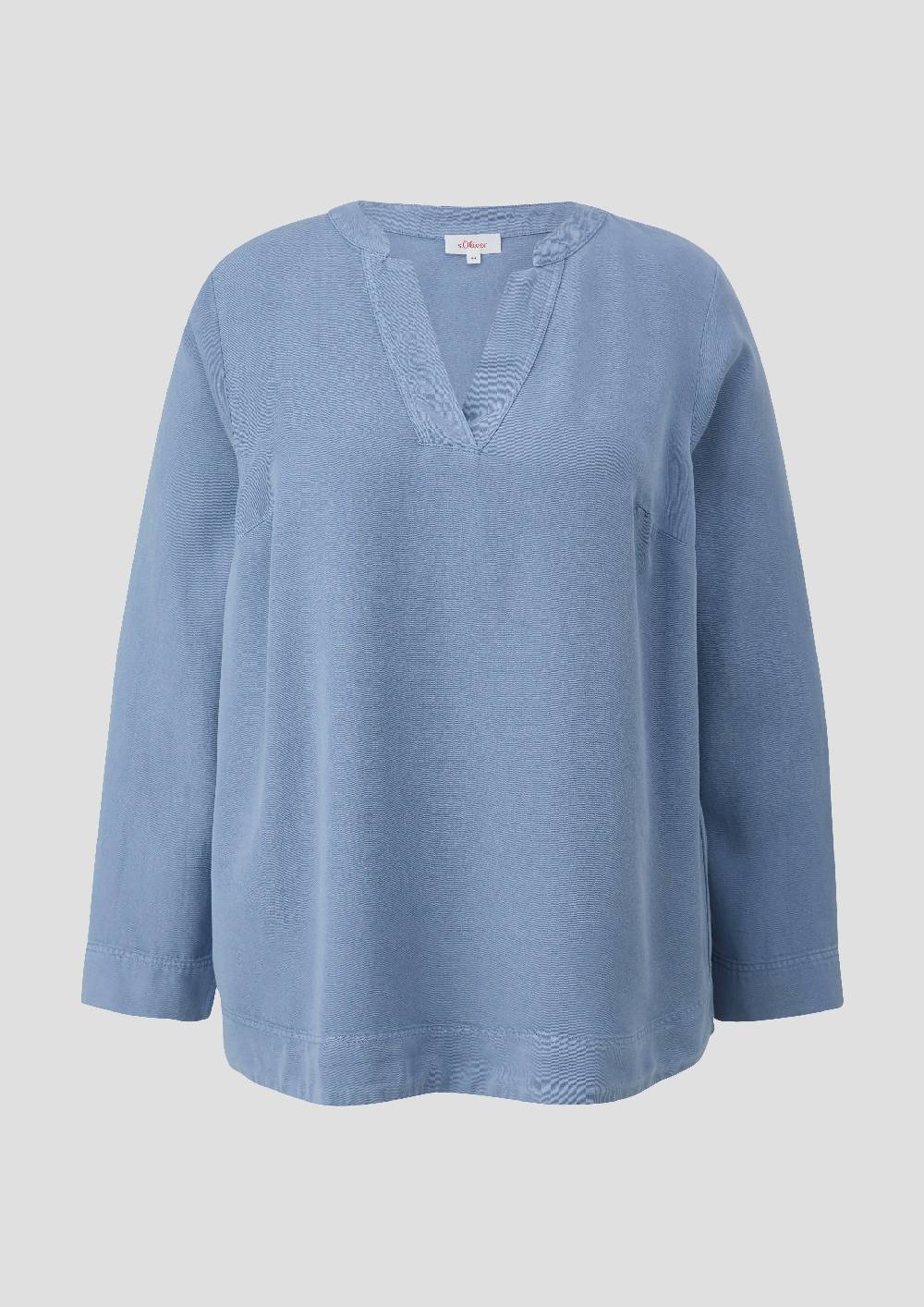 s.Oliver Lyocellbluse mit Tunika-Ausschnitt Top Angebot