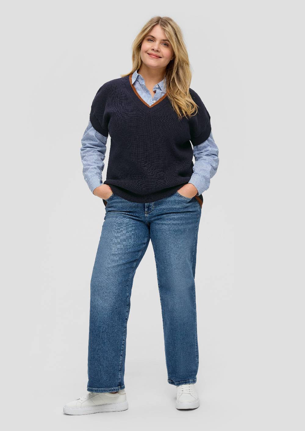 s.Oliver Pullover mit V-Ausschnitt Zeitlich begrenztes Angebot