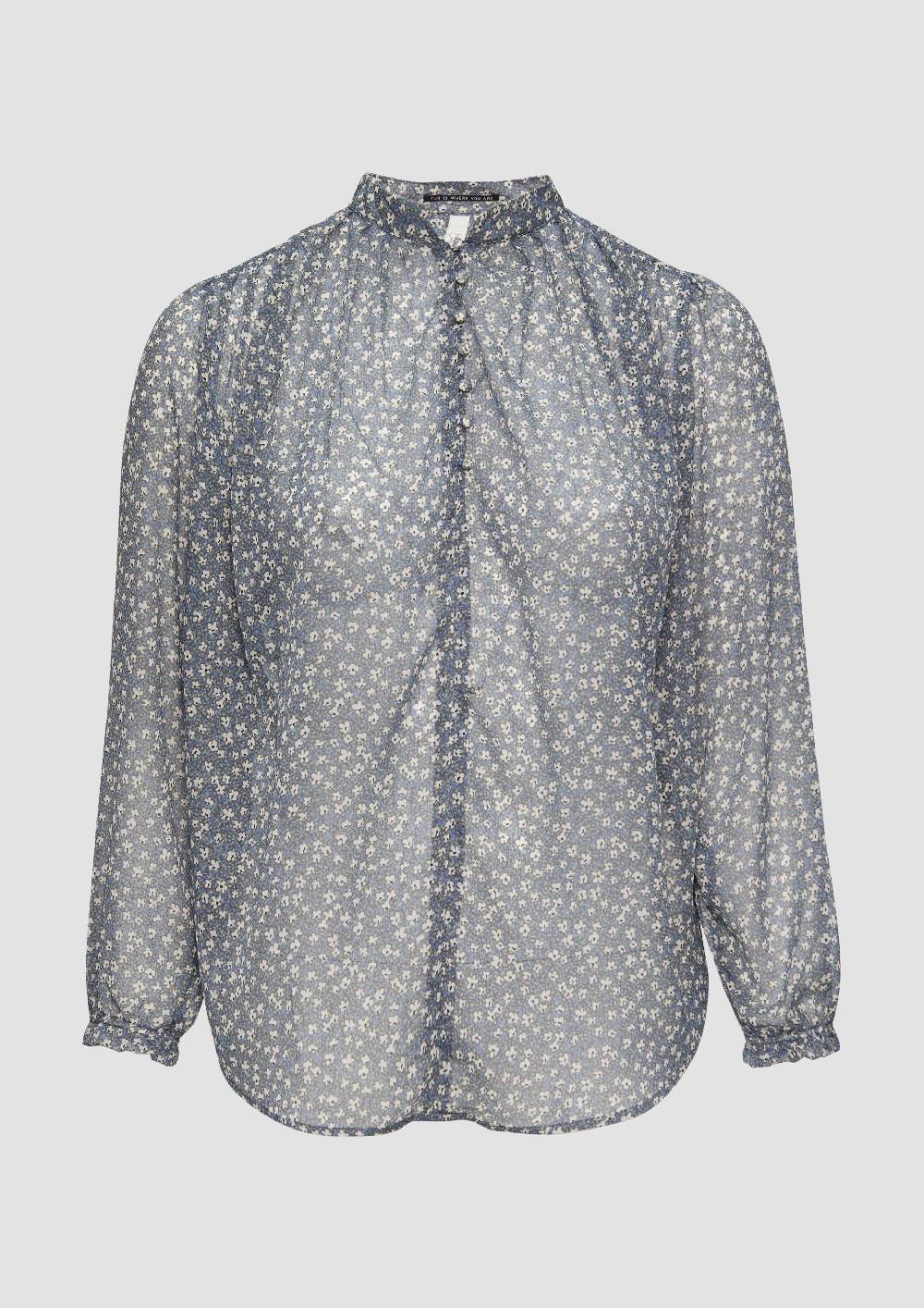 s.Oliver Leicht transparente Chiffonbluse mit Puffärmeln Exklusive Angebote