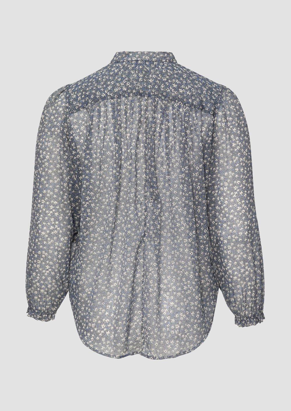 s.Oliver Leicht transparente Chiffonbluse mit Puffärmeln Exklusive Angebote