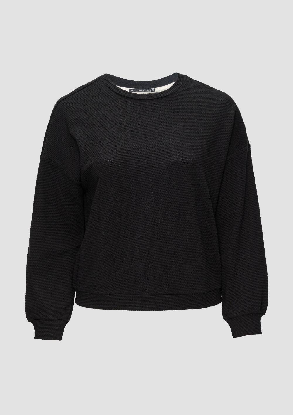 s.Oliver Loose Fit-Sweatshirt mit Struktur Super Sparpreis