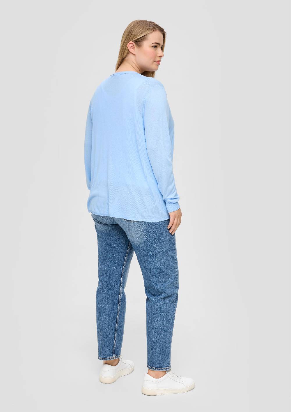 s.Oliver Strickjacke aus Viskose-Stretch mit Rippbündchen Bis zu 50% Rabatt
