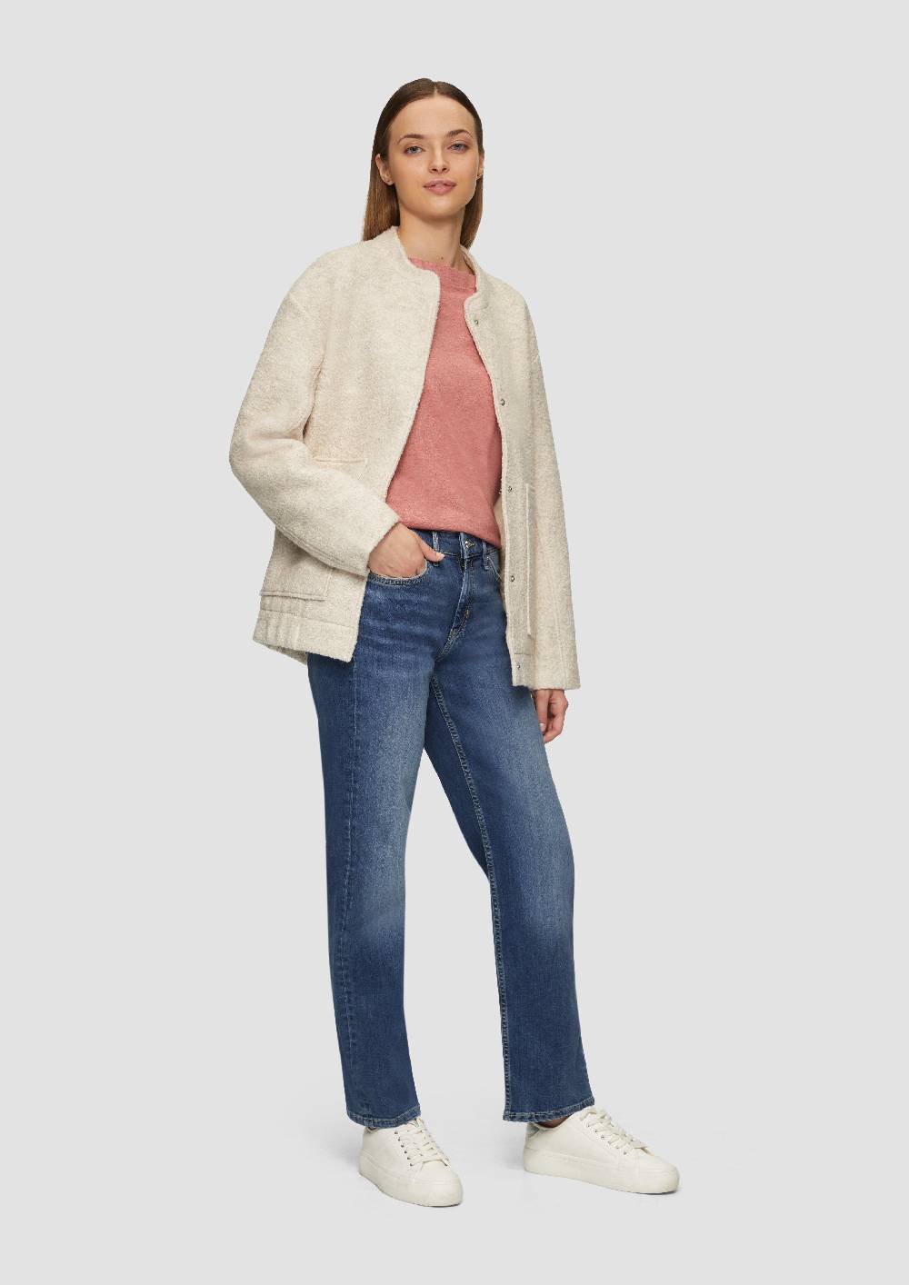 s.Oliver Jeans Karolin / Regular Fit / Mid Rise / Straight Leg Sonderangebot der Fabrik