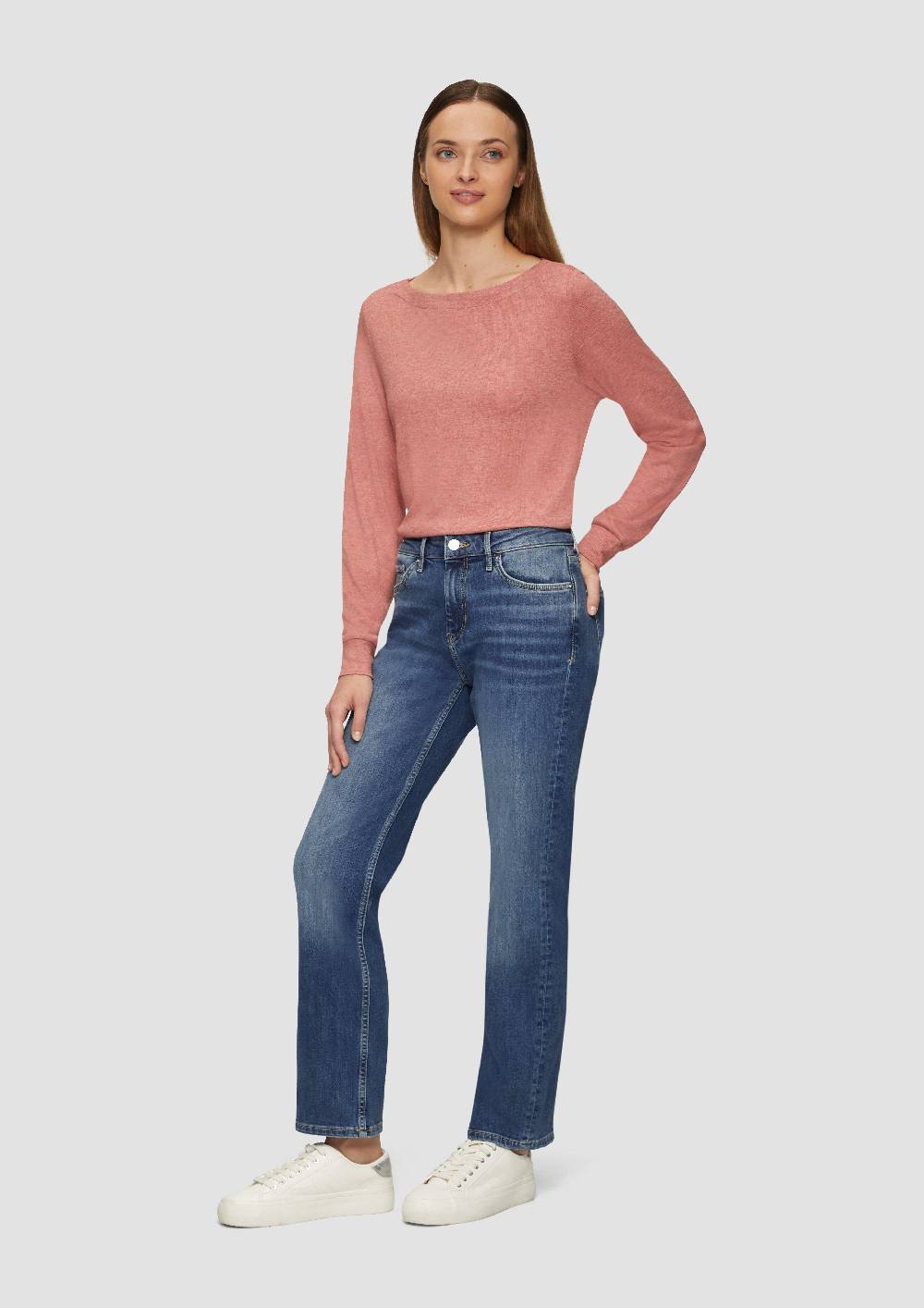 s.Oliver Jeans Karolin / Regular Fit / Mid Rise / Straight Leg Sonderangebot der Fabrik