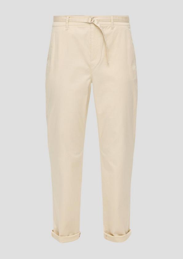 s.Oliver Chino mit Gürtel aus Baumwollstretch Vierteljährliche Förderung
