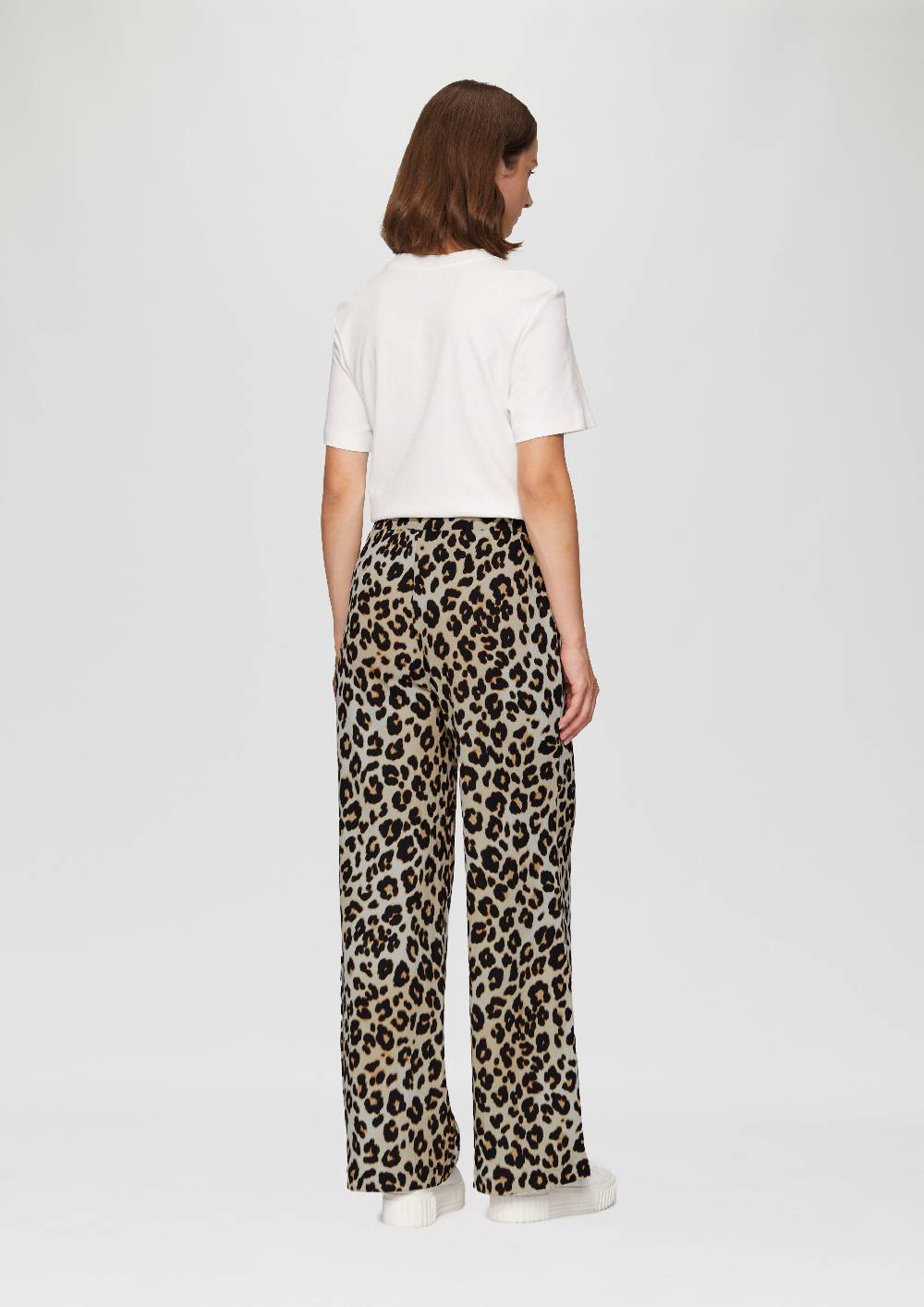 s.Oliver Hose mit Wide Leg aus strukturiertem Jersey Super Rabatt