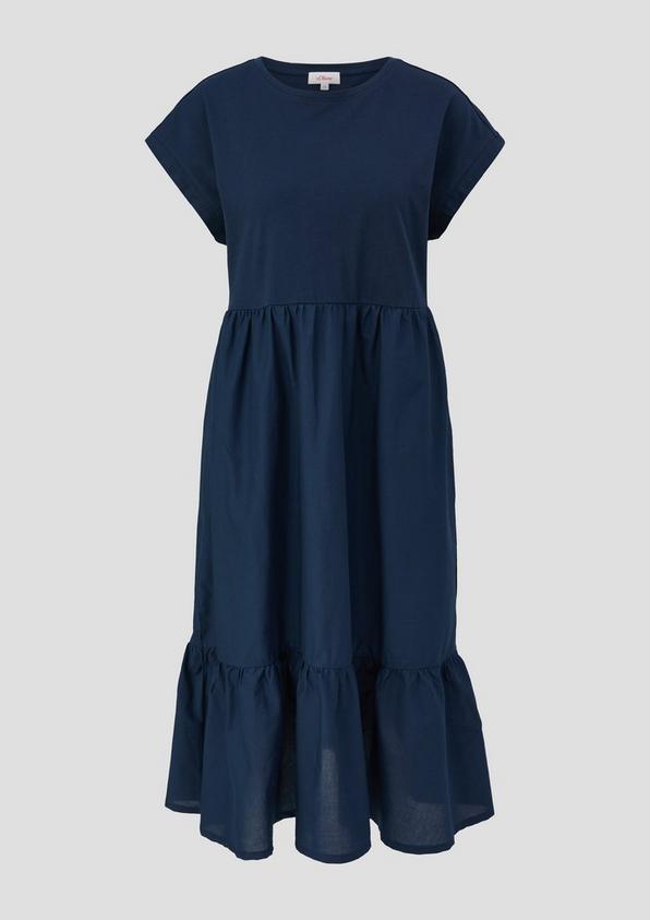 s.Oliver Luftiges Baumwollkleid im Fabricmix und Relaxed Fit Begrenzt auf 3 Tage