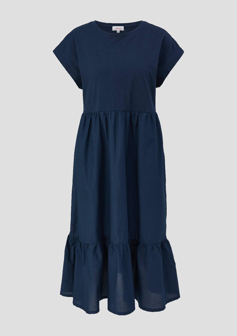 s.Oliver Luftiges Baumwollkleid im Fabricmix und Relaxed Fit Begrenzt auf 3 Tage