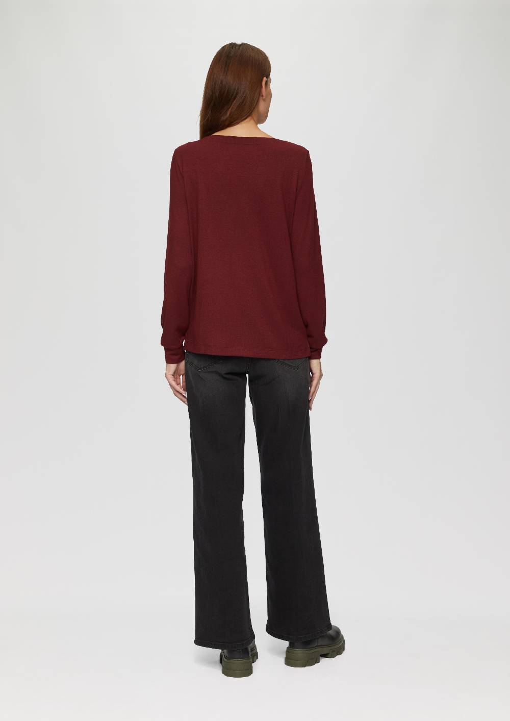 s.Oliver Weicher Longsleeve aus Jerseystrick im Angebot