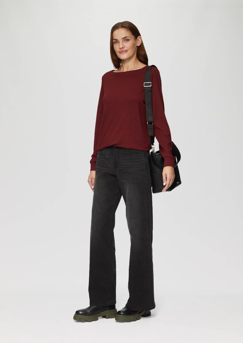 s.Oliver Weicher Longsleeve aus Jerseystrick im Angebot