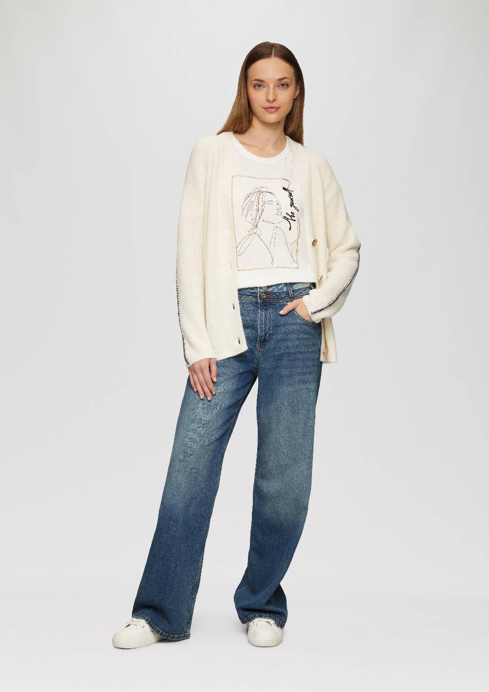 s.Oliver Jeans Suri / Regular Fit / High Rise / Wide Leg Günstiger Verkauf