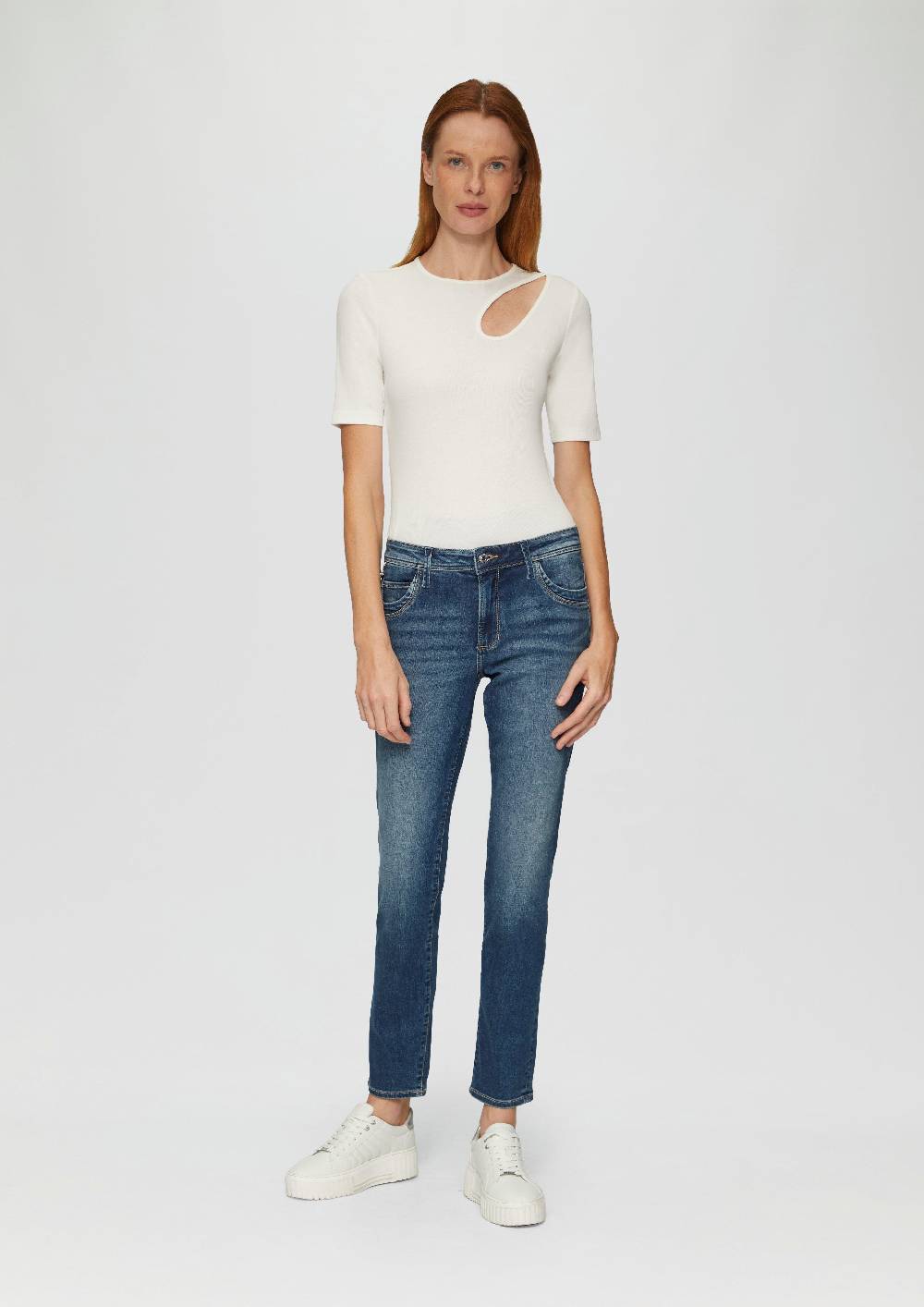 s.Oliver Jeans Betsy / Slim Fit / Mid Rise / Slim Leg / mit Zipp-Detail Meist gekauft