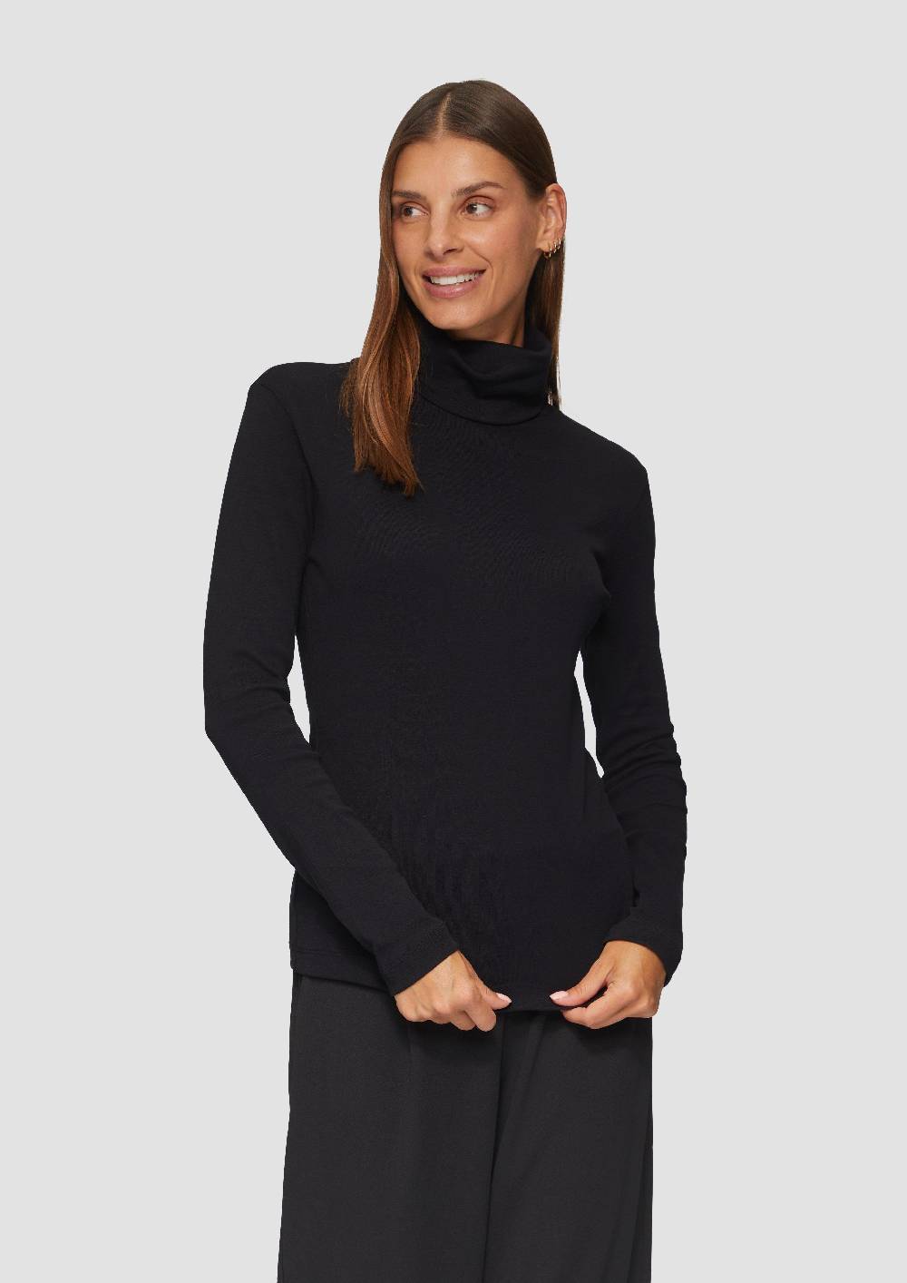 s.Oliver Langarmshirt mit Rollkragen Limitierter Zeitrabatt