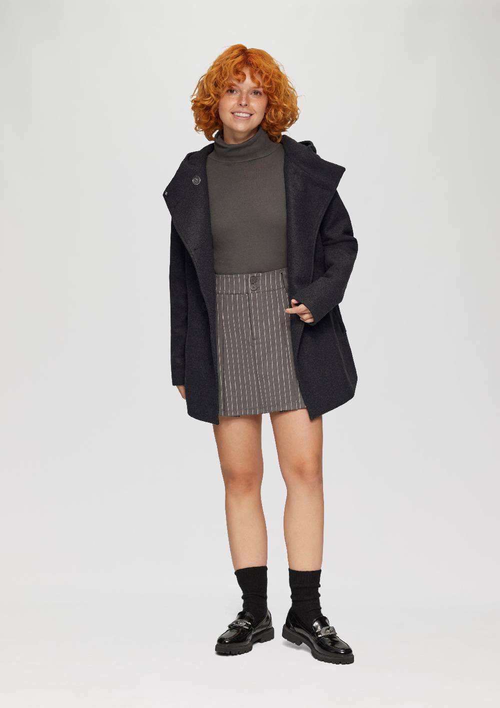 s.Oliver Jacke mit Kapuze in Wolloptik Flash Sale