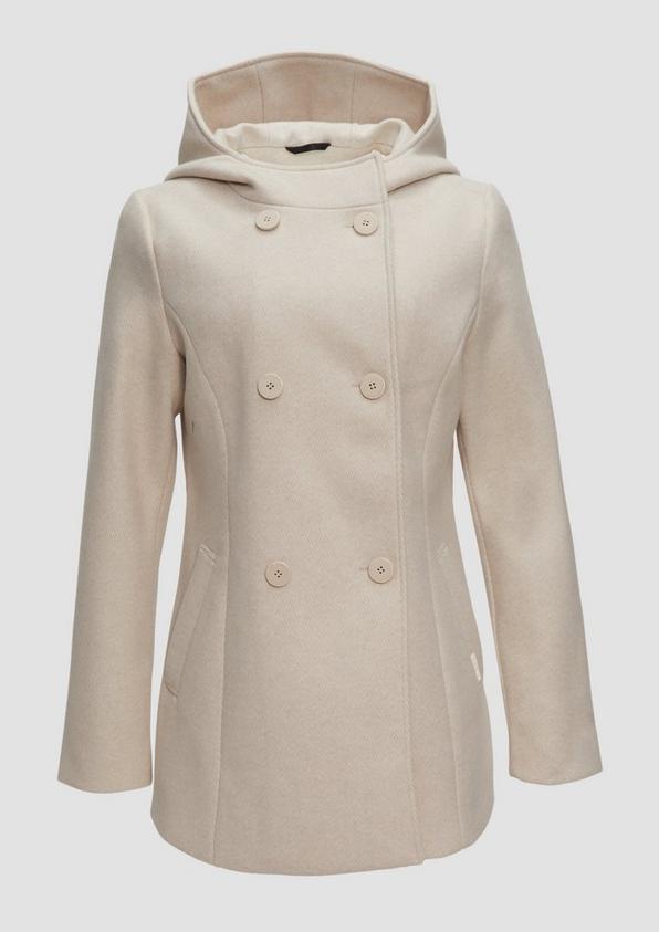 s.Oliver Jacke mit Kapuze in Wolloptik Begrenztes Angebot