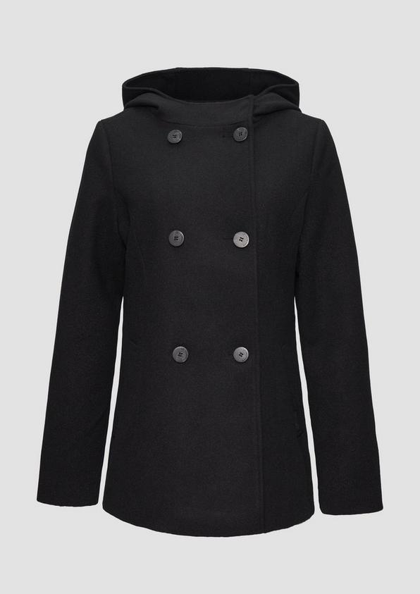s.Oliver Jacke mit Kapuze in Wolloptik Große Rabatte