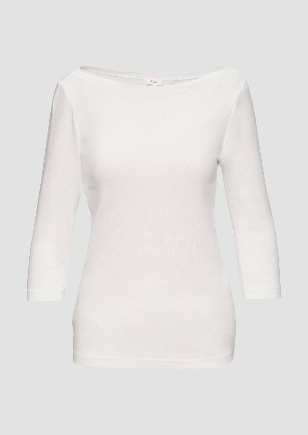 s.Oliver T-Shirt mit 3/4-Arm und U-Boot Ausschnitt Räumungsverkauf