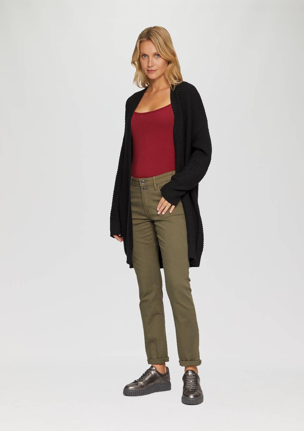 s.Oliver Strickjacke im Oversize-Look mit Ottoman-Struktur Sonderangebote