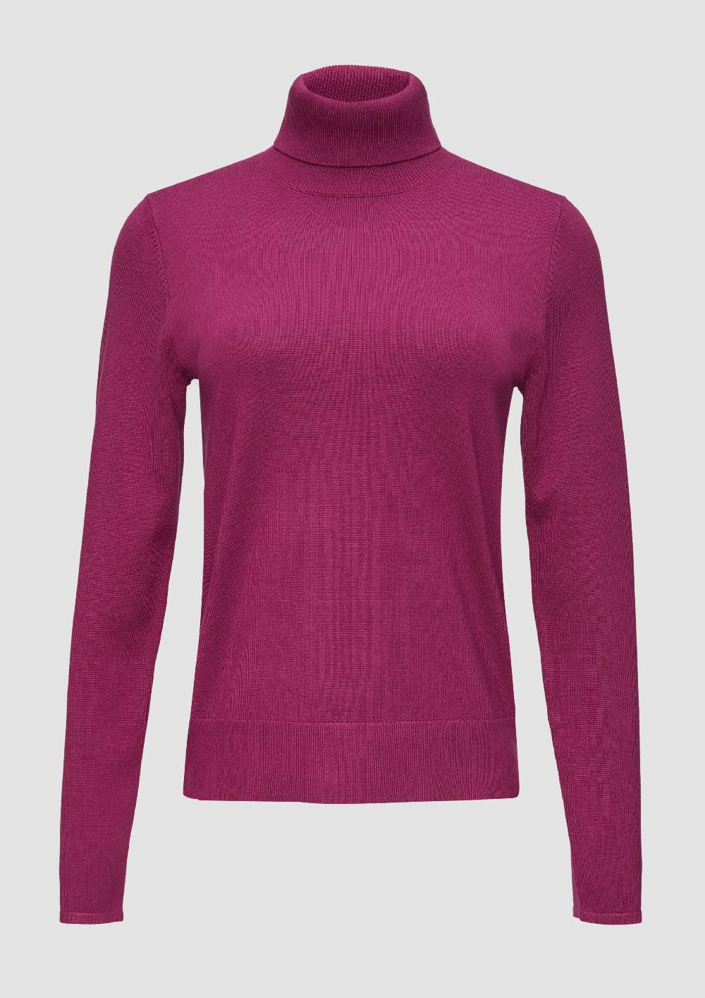 s.Oliver Feiner Rollkragenpullover aus Viskosemix Riesige Ersparnisse