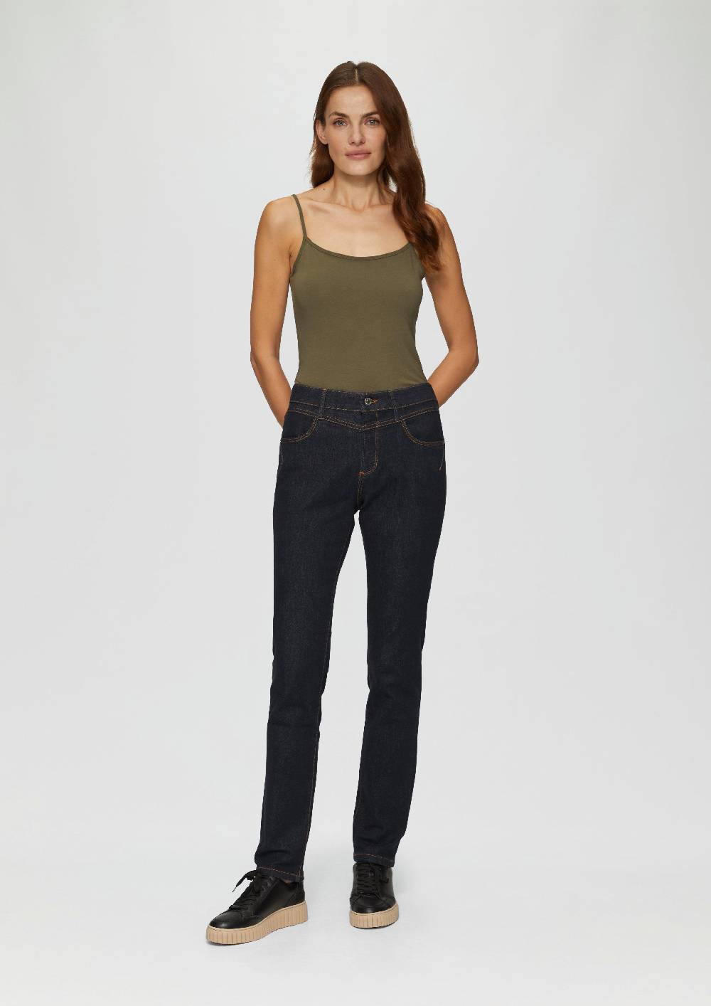 s.Oliver Jeans Betsy / Slim Fit / Mid Rise / Slim Leg / Rinsed Washed VIP-Rabatte