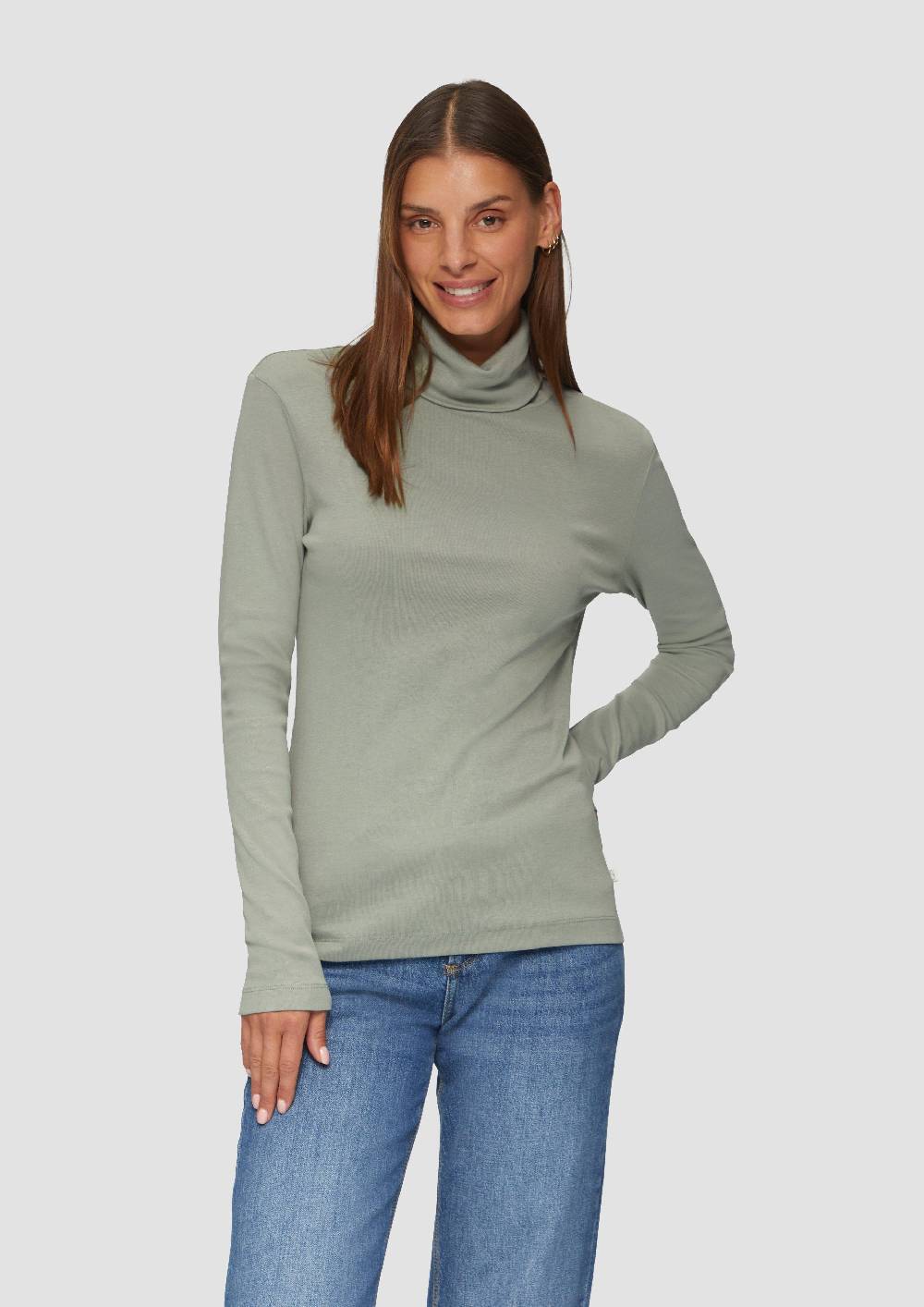 s.Oliver Langarmshirt mit Rollkragen Kostenlose Rückgabe