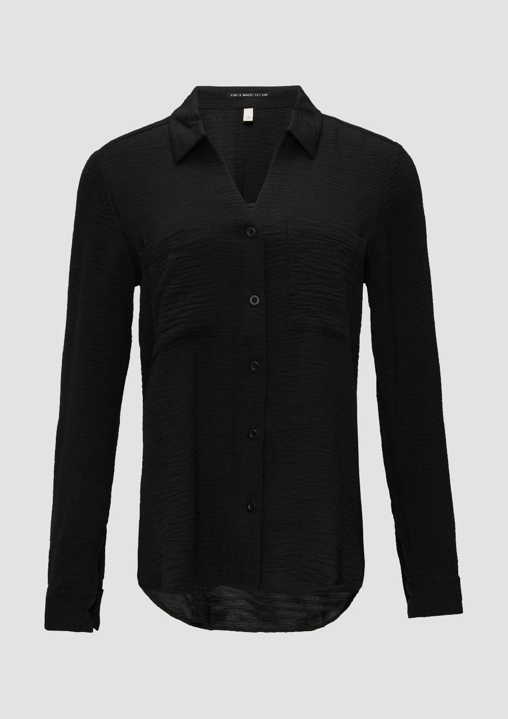 s.Oliver Crêpe-Bluse mit Brusttaschen Begrenzte Freigabe